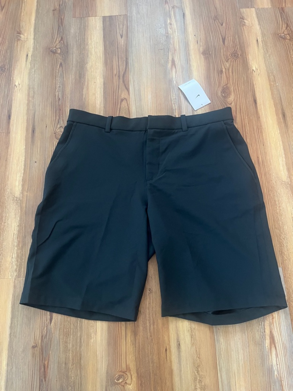 Nike Black Flat-Front Men's Golf Shorts